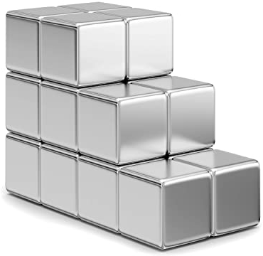 Realth 18 Stück Neodym Magnete Extra Stark Kühlschrank Magnete 10mm*10mm*10mm für Kühlschränke Fridge Magnettafeln Whiteboard(MC734)