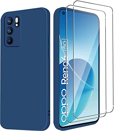 QJOY 【Lot de 3】 Verre Trempé Compatible avec Oppo Reno 6 5G, Film Protection écran - Anti Rayures - sans Bulles d'air -Ultra Résistant (HD Ultra Transparent) pour Oppo Reno 6 5G