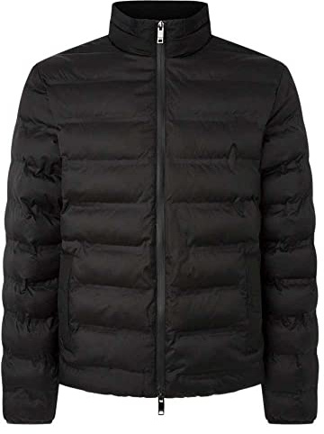 HACKETT LONDON Herren Lw Moto Steppjacke, Black (Black) A, XS