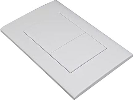 Plaque de Commande Blanc Mat – Compatible avec Geberit Duofix Sigma/Delta/Basic – Double Chasse – Wunderbad