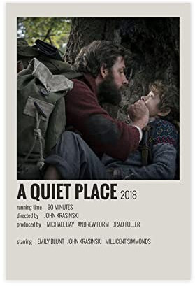KOURT A Quiet Place Leinwand Poster Schlafzimmer Dekor Sport Landschaft Büro Zimmer Dekor Geschenk Rahmen: 50 x 75 cm