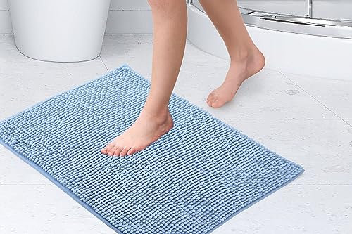 Emma Barclay Alfombra de baño Antideslizante de Tacto Suave en Color Azul, Alfombrilla de Ducha de 40 x 60 cm