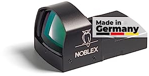 NOBLEX - NV 1x25 OS Reflex Visier (21 x 15mm) für alle Waffen, 3.5 MOA red dot Visier, Reflexvisier mit automatischer Leuchtpunkt Intensität, Rotpunktvisier parallexefrei auf 40m