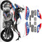 WITHWE Aufkleber Für BMW S1000RR 2019 2020 2021 2022 S1000rr Motorrad-Körperaufkleber, Reflektierender, Wasserdichter Aufkleber, Verkleidungszubehör (Color : A)