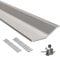 FOSLUOC Garage Door Seal Strip Top and Sides Seal 34.4 FT Rubber Weather Stripping Replacement Soft and Hard Composite, Weatherproofing Universal Sealing, Grey