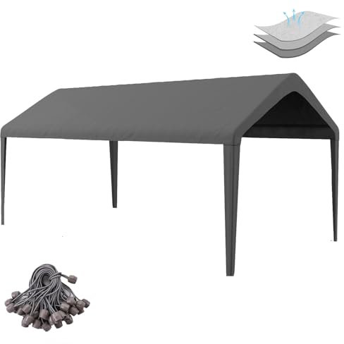 Housse d'auvent de rechange pour abri d'auto 10 x 20