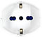 A2ZWORLD Prolunga Elettrica Con Interruttore, Spina Italiana Piccola 10A, Presa Multistandard Bipasso Schuko 10/16A, Max 2300W 250V, Colore Bianco (5 Metri)