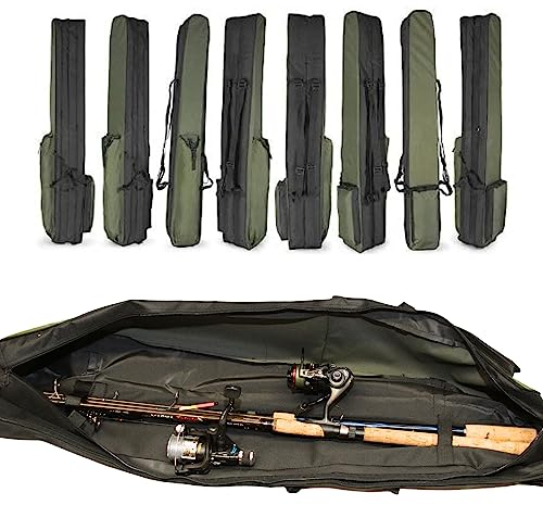 Aves-24 Rutentasche Angeltasche ANGELKOFFER 1, 2 oder 3 Fächer 80 bis 190cm Fishing Angeln Tasche (1 - Fach, 160cm)
