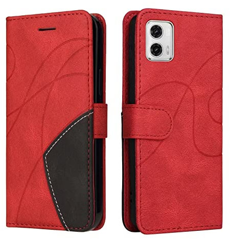 Lvnarery Motorola Moto G54 Custodia protettiva geometrica portafoglio Motorola Moto G54 Custodia per telefono Custodia in pelle PU con chiusura magnetica Cavalletto Bookstyle Pieghevole Stand Silicone