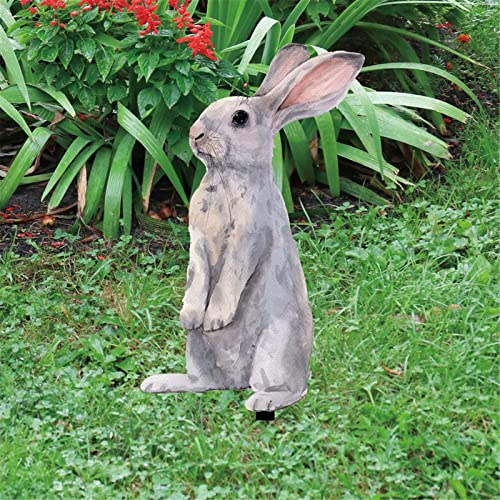 Gartenstecker Gartendeko Osterhas Garten Hasen Deko Osterdeko für Draußen Stecker Ostern Acryl Ostern Kaninchen Statue Ornament Frühlingsdeko Osterhasen Figuren Osterdekoration Außen (B-d, One Size)