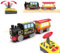 Motorized Train Age 3+ for Wooden Track, Remote Control Train with Magnetic Connection, Battery Operated Locomotive Train for Toddlers, Compatible with Thomas, Brio