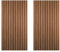 DecorAndDecor Acoustic Slat Wood Wall Panel and Ceiling Panelling Decorative 3D MDF 120 x 60 Walnut - 2 Pack