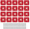 sourcing map 12pcs Battery Holder Wall Mount Tool Holder Dock Battery Storage Rack for M18 18V Battery, Red