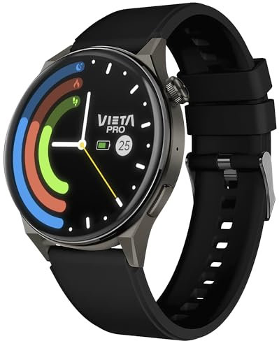 Vieta Pro - Reloj Inteligente Mujer Deportivo con Llamadas, Control de sueño, Contador de Pasos | Smartwatch de Mujer Redondo con pulsómetro, notificaciones y Pantalla AMOLED de 47mm | Wear 2 MAX