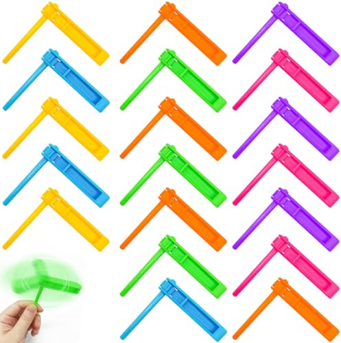 JYNVO 20 Stück Handkurbel Pfeifen, Kinder Musikinstrumente, Farbige Dreh spielzeug, Lärmspielzeug für Kinderpartys, Geburtstagspartys, Kindergarten Geschenke