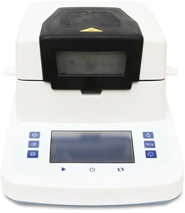 Misuratore di umidità, Analizzatore di umidità rapido da laboratorio Tester for misuratore alogeno con portata 110g Interfaccia RS232 for prodotti chimici in plastica for cereali Gomma