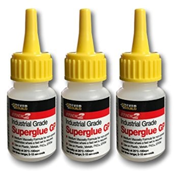 3 X Everbuild CYN20 20g General Purpose Industrial Superglue