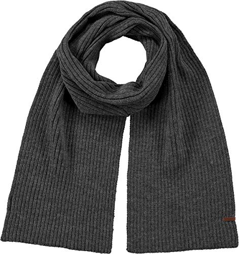 Barts Herren Wilbert Scarf Schal, Grau (DARK HEATHER 0019), One size (Herstellergröße: UNI)