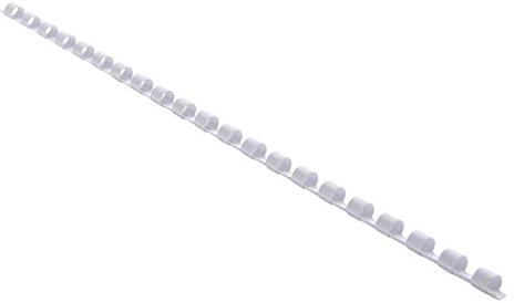 Exacompta - Réf. 75100E - Boîte de 100 reliures spirales en PVC blanc 6 mm - permet de relier 2 à 20 feuilles de 80g format A4 ou A3 paysage - convient pour tout type de machine à relier à anneaux