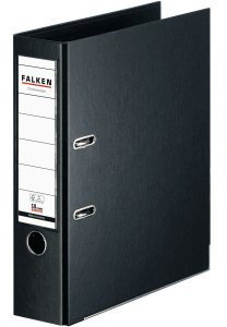 Falken Ordner S80 Chromocolor A4 PP 80mm schwarz