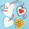 Baker Ross Anhänger aus Keramik Herz zum Gestalten und Basteln für Kinder ideal zum Valentinstag und Muttertag (5 Stück), 6cm, Ceramic