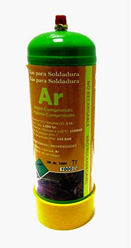 CEVIK Bombona Argón no recargable para soldar aluminio marca