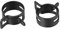 uxcell Steel Band Clamp 14mm Inner Dia Fit 14.5-15.2mm OD Hose Spring Band Type Action Fuel Line Silicone Tube Clip Clamp Black 10Pcs