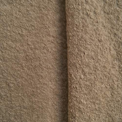 Favorit Walkloden - 100% Schurwolle, Kochwolle - weicher, wärmender Wollstoff - Meterware (beige)