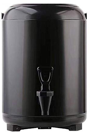 Barril Aislado Hervidor Bebidas Calientes, 8L/10L, Cubo de Termo Barril de Té con Leche, Doméstico y Comercial de Doble Capa, Mantener Caliente y Frío, 304 Acero Inoxidable