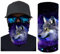 chaqlin Neck Tube Motorcycle 3D Animal Galaxy Wolf Face Mask Bandana Neck Gaiter Thin Cycling Ski Mask Multifunctional Headwear Ear Warmer Headband Headwrap
