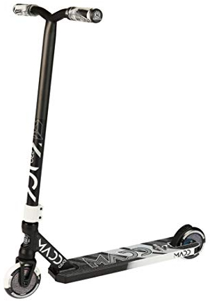 Madd Gear Unisex – Erwachsene Kick Pro Stunt Scooter, Schwarz/Silber, One Size