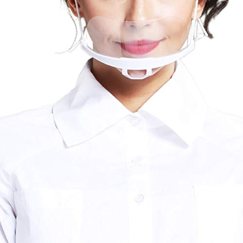 Protezione per il viso, 10 pezzi Maschera Antiappannamento Mezza Visiera Stufa, Anti Schizzi e Saliva Protezione per Alimenti in Plastica