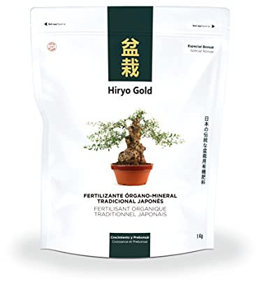 Abono para bonsai orgánico HIRYO-GOLD - Crecimiento 350 gr