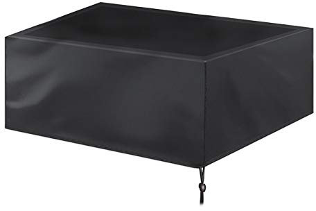 9ft Black Waterproof Pool Table Dust Cover Garden Billiard Furniture Covers Rectangular/Square Patio Table Cover Anti-UV