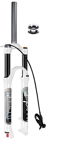LvTu Fahrrad Federgabel MTB Gabel 26 27, 5 29 Zoll Federweg 120mm, Zugstufeneinstellung 1-1/8 Ultraleicht Luft Mountainbike Vordergabel Scheibenbremse