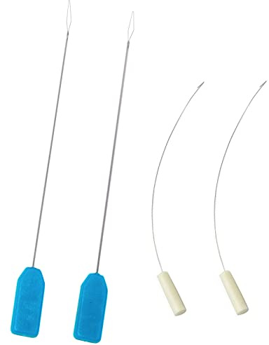 YEQIN 4 x Nadeleinfädler, Verlock Serger Looper Einfädler für Nähmaschinennadeln