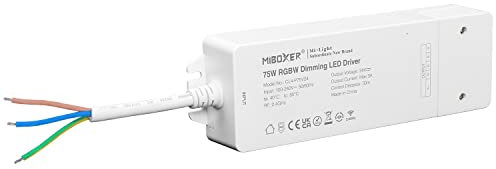 LIGHTEU®, Milight Miboxer 2,4 GHz RGBW RGB+weißer LED Streifen Controller, LED Treiber 75 W, 24 V, CL4 -P75V24