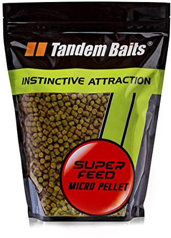 Tandem Baits Karpfen Futter Angelfutter Grundfutter Pellets Feeder SuperFeed Micro Pellet 6 mm 1 kg Kokosnuss Vanille