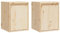 vidaXL 2X Wandschrank Hängeschrank TV Schrank Holzschrank TV Möbel Regal Aufbewahrung Wohnzimmer Bücherschrank 30x30x40cm Massivholz Kiefer