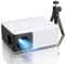 Mini Projecteur, Videoprojecteur 1080P Full HD Supportée 720P Natif, AKIYO O1 Rétroprojecteur Portable 180'' Home Cinéma, Zoom 25%, Compatible avec Smartphone HDMI USB Firestick (Trépied Inclus)