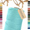 BooGardi Makramee Garn · viele Farben · Cyan 3mm x 200m · 3mm oder 5mm · Wollgarn · kreatives knüpfen weben Stricken · DIY Boho Garn