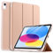 drivego Hülle für iPad 11 Generation A16 2025/10 Generation 2022/ (11/10.9 Zoll) mit Stifthalter, Trifold Ständer, Auto Ruhen/Wecken, Flexible TPU Cover Hülle für iPad 10. Gen/11. Gen, Roségold