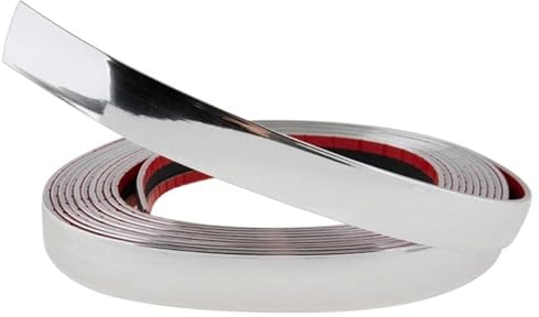 30mm Profi Chrom Streifen Aufkleber Silber Strip Auto Grill Extern Zierleiste 5M