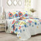 Lush Decor Cottage Core Ariana Bettwäsche-Set, wendbar, übergroß, 3-teilig, King-Size-Bett, Marineblau