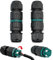 Kabelverbinder Wasserdicht IP68 für Ø9-14 mm Kabeldurchmesser, 5-polig Erdkabel Verbindungsmuffe Abzweigdose, Verteilerdose Außen Schwarz für Garten, Outdoor, Boden, Dach (5-polig 2)