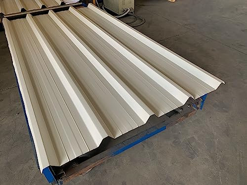 FT METALLI - Lamiera Grecata per Copertura Tettoia per Esterno - lamiera acciaio zincato preverniciato - pannelli lamiera ondulata - adatti a qualsiasi superficie BG