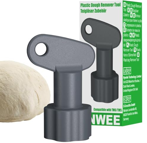Inwee Démouleur de pâte Compatible avec Vorwerk Thermomix, Accessoire pour démoulage de pâte pour Le Robot de Vorwerk Thermomix TM6,TM5, Tournez Le Décolleur de pâte et retirez la pâte