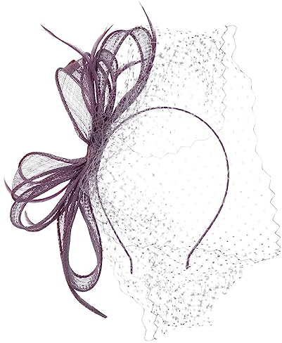 bedacht Lialetta Fascinator Haarschmuck Kopfschmuck Damen - Sommer Frühling-Sommer - One Size lila