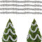 Weihnachtsbaum Lametta Girlande,Weihnachtsbaum Girlande,weihnachtsgirlande Silber,Christbaumschmuck Girlande Silber,Girlande Weihnachten Silber, 4 Stück (Silber)