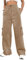Nuofengkudu Termici Pile Larghi Felpati Pantaloni della Tuta da Donna Coulisse Elastico Vita Alta Cargo Tasche Joggers Comodi Sportivi Casa Pantalone Jogging Invernale Casual Khaki S